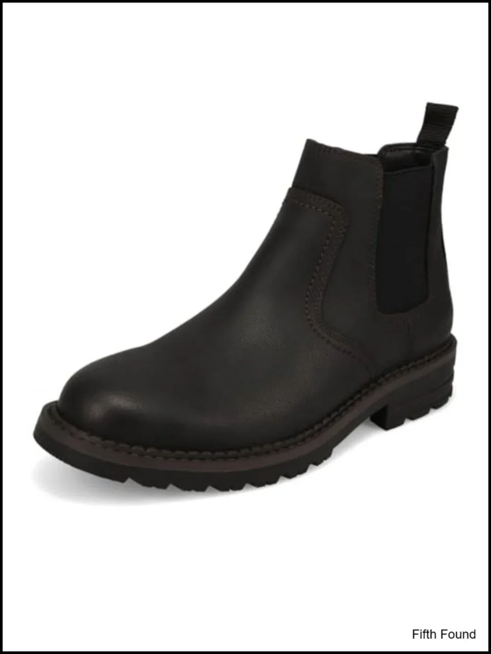 Men's Chelsea Boots with EVA Footbed, Lugged TPR Outsole, Pull-On
